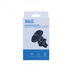 Μαγνητική Βάση Στήριξης Αυτοκινήτου για Smartphone Well MOUNT-CAR-AVM06-WL