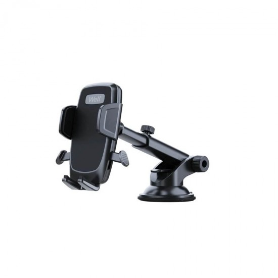 Βάση Στήριξης Αυτοκινήτου με βεντούζα για Smartphone Well MOUNT-CAR-SCA07-WL