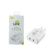 Universal Type-C PD 3.0 Dual Super Fast Travel Wall Charger 61W 4.0A & Type-C 25W Lime LTC61W