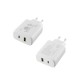 Universal Type-C GAN PD 3.0 Dual Super Fast Travel Wall Charger 75W 4.0A PD 54W & USB QC 3.0 21W Lim