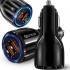 Universal 2xUSB Fast Car Charger QC 3.0 5V/3.1A Μαύρος