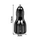 Universal 2xUSB Fast Car Charger QC 3.0 5V/3.1A Μαύρος