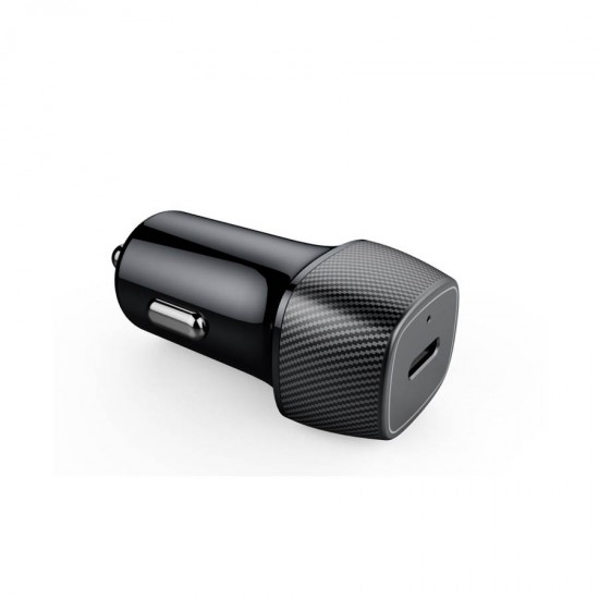 Well Universal USB-C Fast Car Charger 5V/3A 25W Μαύρος PSUP-USB-CPD125BK-WL