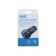 Well Universal USB-C Fast Car Charger 5V/3A 25W Μαύρος PSUP-USB-CPD125BK-WL