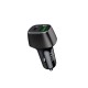 Well Universal DUAL USB 3.0/Type C Fast Car Charger 5V/3A 51W Μαύρος PSUP-USB-CPQ5101BK-WL
