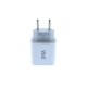 Universal USB-C FastTravel Wall Charger 5VDC/3A (20W) Λευκό Well PSUP-USB-WPD12003WE-WL