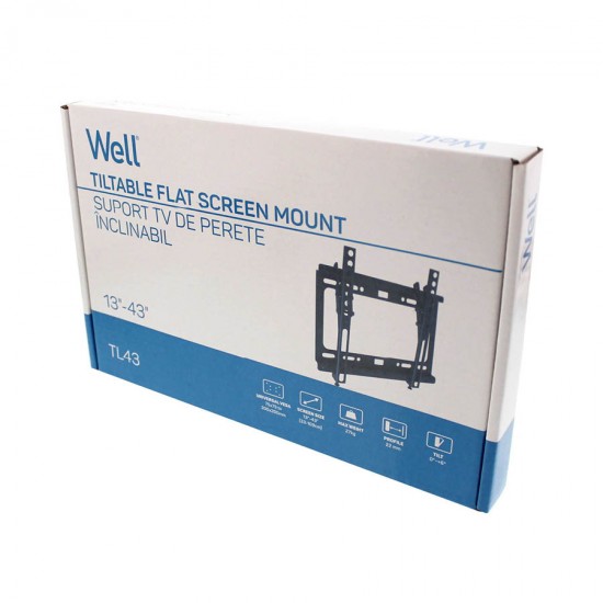Βάση TV Well 13"- 43" Ρυθμιζόμενη TVS-LCD-TL43-WL