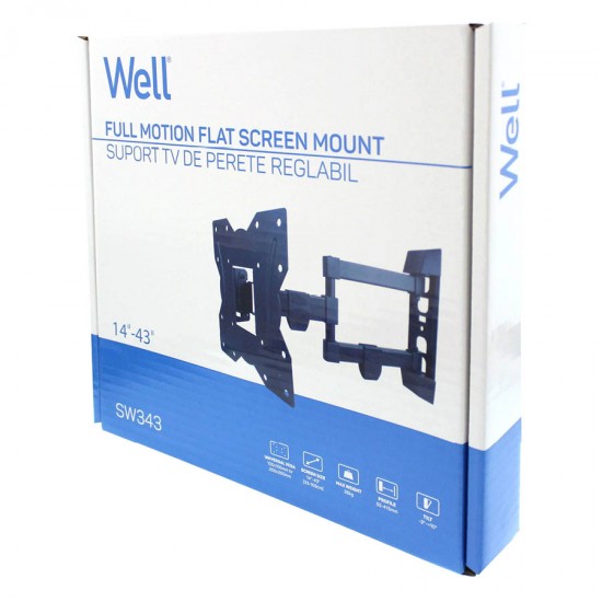 Βάση SW343 14"-43" με διπλό βραχίωνα Ρυθμιζόμενη Well TVS-LCD-SW343-WL