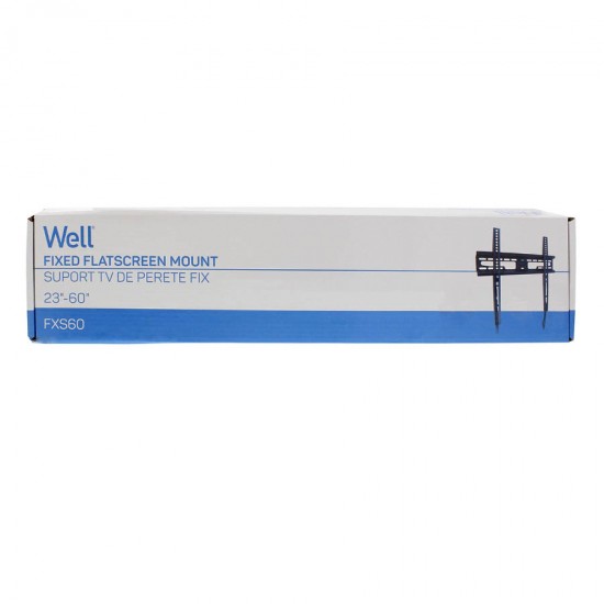Βάση TV Well 23" - 60" Σταθερή με κορδόνι TVS-LCD-FXS60-WL