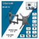Βάση TV Bravo 13"- 42" με διπλό βραχίωνα Ρυθμιζόμενη BR LED 10