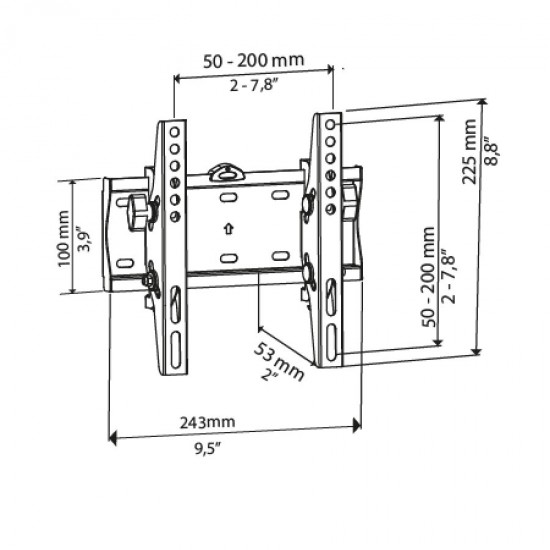 Βάση TV Bravo 15"- 40" Ρυθμιζόμενη Quadro 3