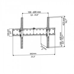 Βάση TV Bravo 32"- 82" Ρυθμιζόμενη Quadro 4