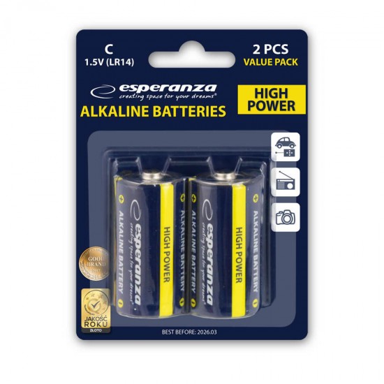 Μπαταρία LR14 C 2τεμ Αλκαλική EZB107