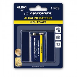 Μπαταρία 9V 6LR61 1τεμ Αλκαλική EZB110