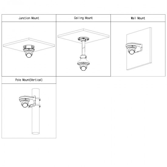 CCTV Dome HDCVI Κάμερα 5MP Starlight Quick-to-install IR Eyeball 2.8mm DAHUA HAC-HDW1500T