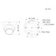 CCTV Dome HDCVI Κάμερα 5MP Starlight Quick-to-install IR Eyeball 2.8mm DAHUA HAC-HDW1500T