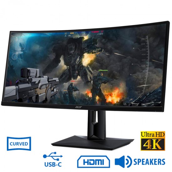 Used Monitor CZ340CK Curved/Acer/34``Utra HD 4K/3840x2160/Black/w/Speakers/DP & HDMI & USB Type-C &