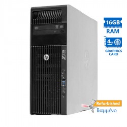 HP Z620 Tower Xeon E5-2609(4-Cores)/16GB DDR3/1TB/Nvidia 4GB/DVD/7PGrade A+ Workstation Refurbished