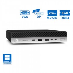 HP EliteDesk 800G5 DM i5-9500/8GB DDR4/256GB M.2 SSD/No ODD/Grade A Refurbished PC
