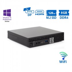 Dell Optiplex 7050 DM WiFi i5-7500T/8GB DDR4/128GB M.2 SSD/No ODD/10P Grade A Refurbished PC
