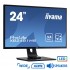 Used Monitor ProLite XB2481HS LED/Iiyama/24``FHD/1920x1080/Black/w/Speakers/D-SUB & DVI-D & HDMI