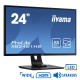Used Monitor ProLite XB2481HS LED/Iiyama/24``FHD/1920x1080/Black/w/Speakers/D-SUB & DVI-D & HDMI