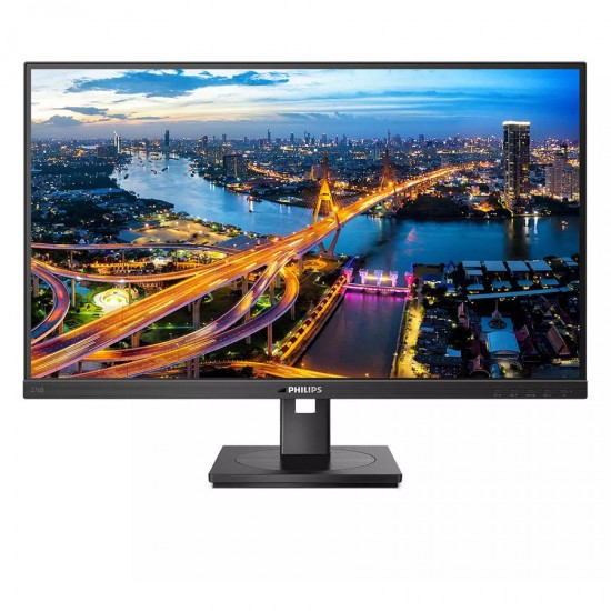 Used Monitor 243B1 IPS LED/Philips/24\\"FHD/1920x1080/Wide/Black/w/Speakers/2xDP & HDMI & USB Type-C &