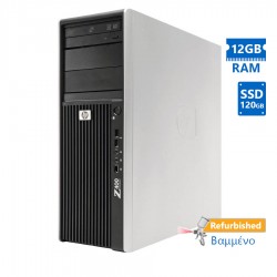 HP Z400 Tower Xeon W3565(4-Cores)/12GB DDR3/120GB SSD/Nvidia 1GB/DVD/7P Grade A+ Workstation Refurbi