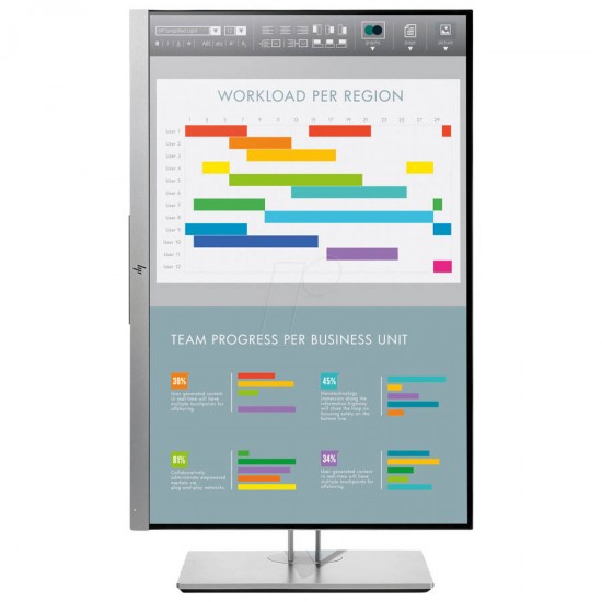 Used Monitor E243i IPS LED/HP/24``FHD/1920x1200/Wide/Silver/Black/D-SUB & DP & HDMI & USB HUB