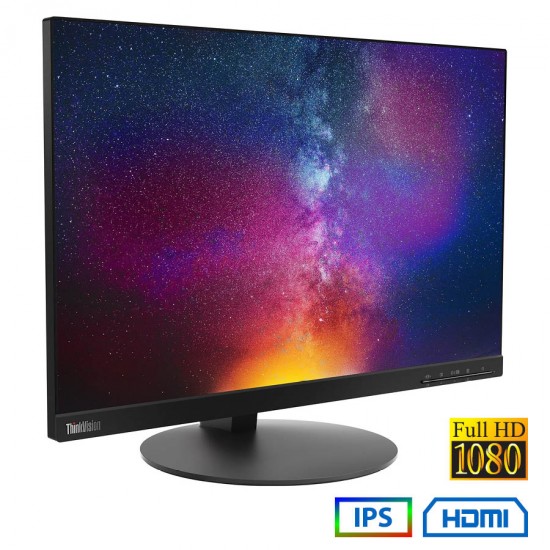 Used Monitor T23d-10 IPS LED/Lenovo/23``FHD/1920x1080/Wide/Black/D-SUB & DP & HDMI