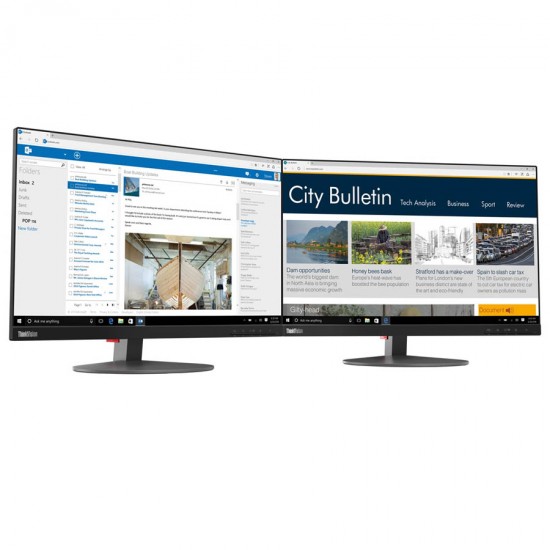 Used Monitor T23d-10 IPS LED/Lenovo/23``FHD/1920x1080/Wide/Black/D-SUB & DP & HDMI