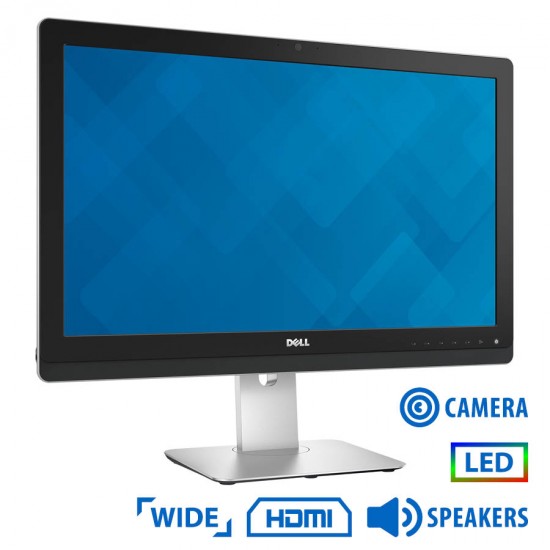 Used Monitor UZ2315Hx LED/Dell/23``FHD/w/Camera/1920x1080/Wide/Silver/Black/w/Speakers/D-SUB & DP &