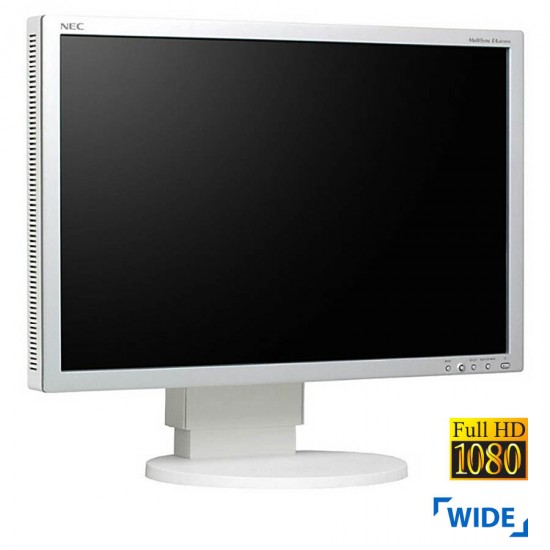 Used (A-) Monitor E241WM TFT/NEC/24``FHD/1920x1200/Wide/White/Grade A-/D-SUB & DVI-D
