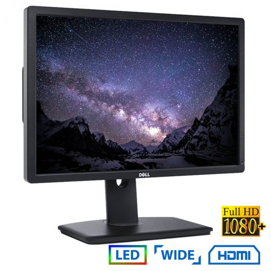 Used Monitor U2413 LED/Dell/24``FHD/1920x1200/Wide/Silver/Black/D-SUB & DVI-D & DP & HDMI & USB HUB