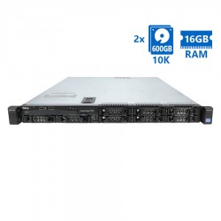 Refurbished Server Dell Poweredge R420 R1U E5-2430(6-cores)/16GB DDR3/2x600GB 10K/8xSFF/1xPSU/DVD/Pe