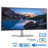 Used Monitor UltraSharp U3421WE Curved/Dell/34”UW-QHD 60Hz/3440x1440/Silver/Black/w/Speakers/DP & 2x
