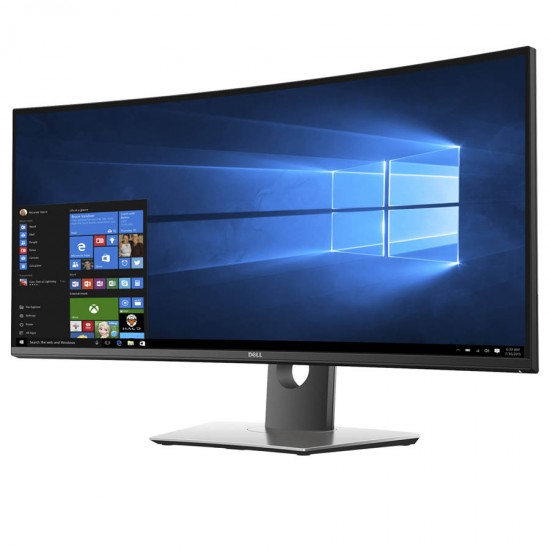 Used (A-) Monitor UltraSharp U3417W Curved/Dell/34``UW-QHD/3440x1440/Black/w/Speakers/Grade A-/DP &