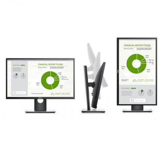 Used Monitor P2419HC LED/Dell/24``FHD/1920x1080/Wide/Black/2xDP & HDMI & USB Hub