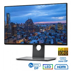 Used Monitor U2417H LED/Dell/24``FHD/1920x1080/Wide/Black/mini DP & 2xDP & HDMI & USB 3.0 HUB
