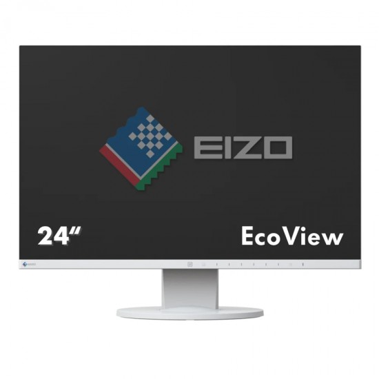 Used Monitor FlexScan EV2455 IPS LED/Eizo/24``FHD/1920x1200/Wide/White/w/Speakers/D-SUB & DVI-D & DP