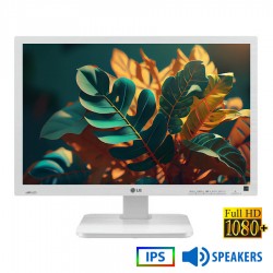 Used (A-) Monitor 24MB65PM IPS LED/LG/24\\"FHD/1920x1200/Wide/White/w/Speakers/Grade A-/D-SUB & DVI-D