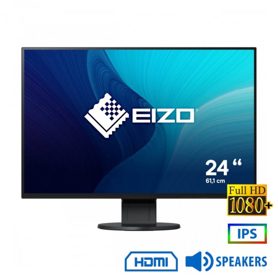 Used (A-) Monitor FlexScan EV2456 IPS LED/Eizo/24``FHD/1920x1200/Wide/Black/w/Sreakers/Grade A-/D-SU