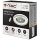 V-TAC Ανεμιστήρας οροφής LED 45W 3 σε 1 λευκό σώμα - γκρι δαχτυλίδι 7 πτερυγίων με ρύθμιση μέσω RF control 7935
