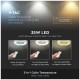 V-TAC Ανεμιστήρας οροφής LED 45W 3 σε 1 λευκό σώμα - γκρι δαχτυλίδι 7 πτερυγίων με ρύθμιση μέσω RF control 7935