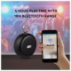 V-TAC Φορητό Ασύρματο Ηχείο Στρογγυλό Bluetooth με USB 800mah Μαύρο 7718