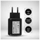 V-TAC Φορτιστής – Αντάπτορας Ταξιδιού Fast Charge USB Μαύρος 8794