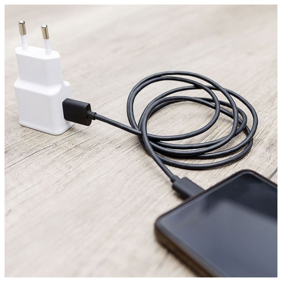 V-TAC Καλώδιο USB TYPE C 1m Μαύρο Pearl Series 8483 V