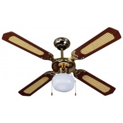 Ανεμιστήρας Οροφής V-TAC 50W με 4 πτερύγια μαζί με Φωτιστικό με Ντουί Ε27 Ρυθμιζόμενος 7914
