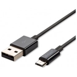 V-TAC Καλώδιο MICRO USB 1m Μαύρο Silver Series 8485 V-TAC