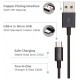 V-TAC Καλώδιο MICRO USB 1m Μαύρο Silver Series 8485 V-TAC